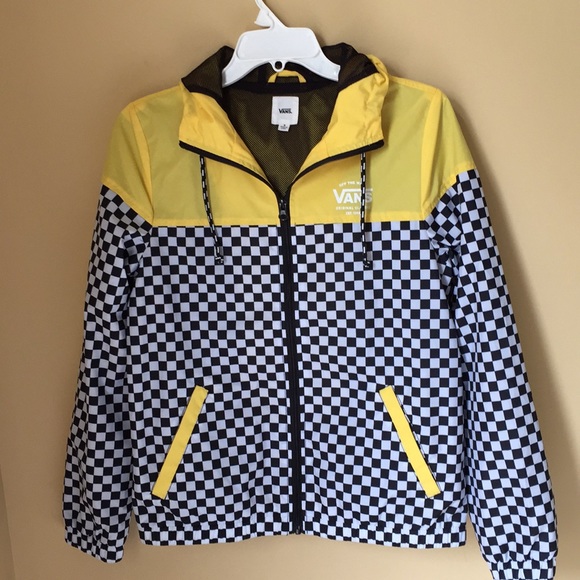 vans checkered windbreaker